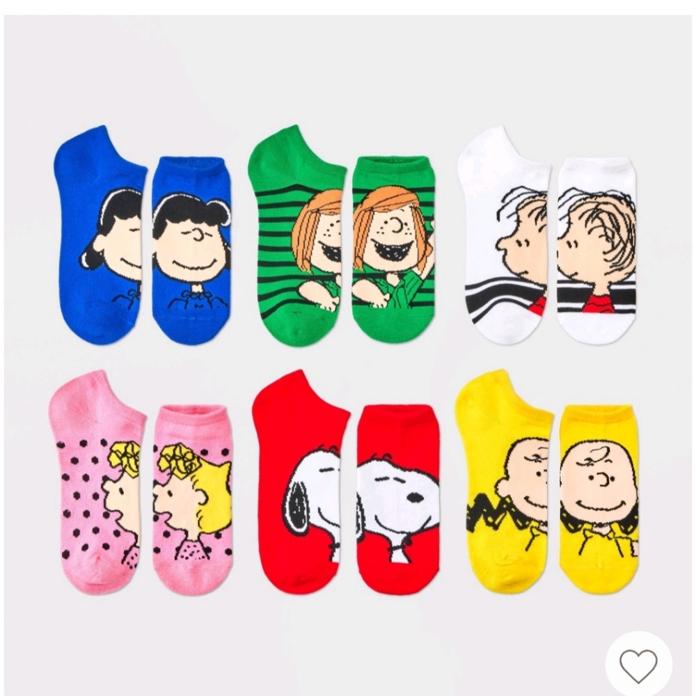 Women's Peanuts 6pk low cut socks